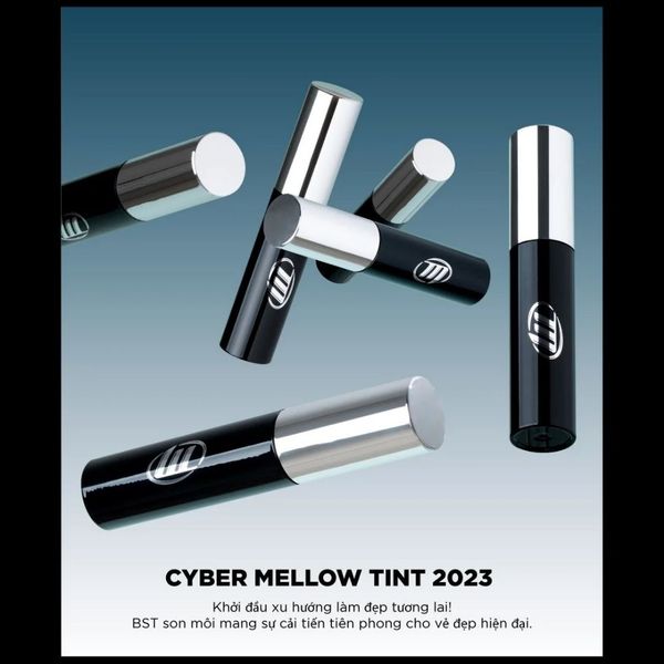 Bao bì, thiết kế của son kem lì Merzy Cyber Mellow Tint mang nét hiện đại, góc cạnh