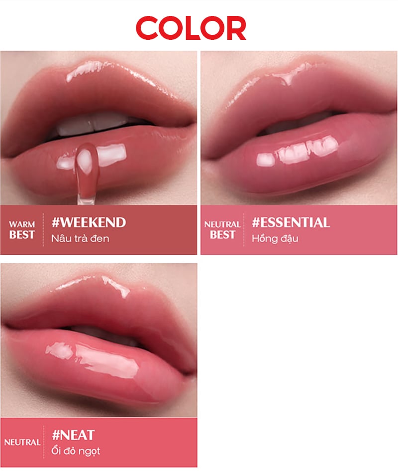 thegioiskinfood.com - Son Bóng Dạng Gel Căng Mọng 3CE Drop Glow Gel