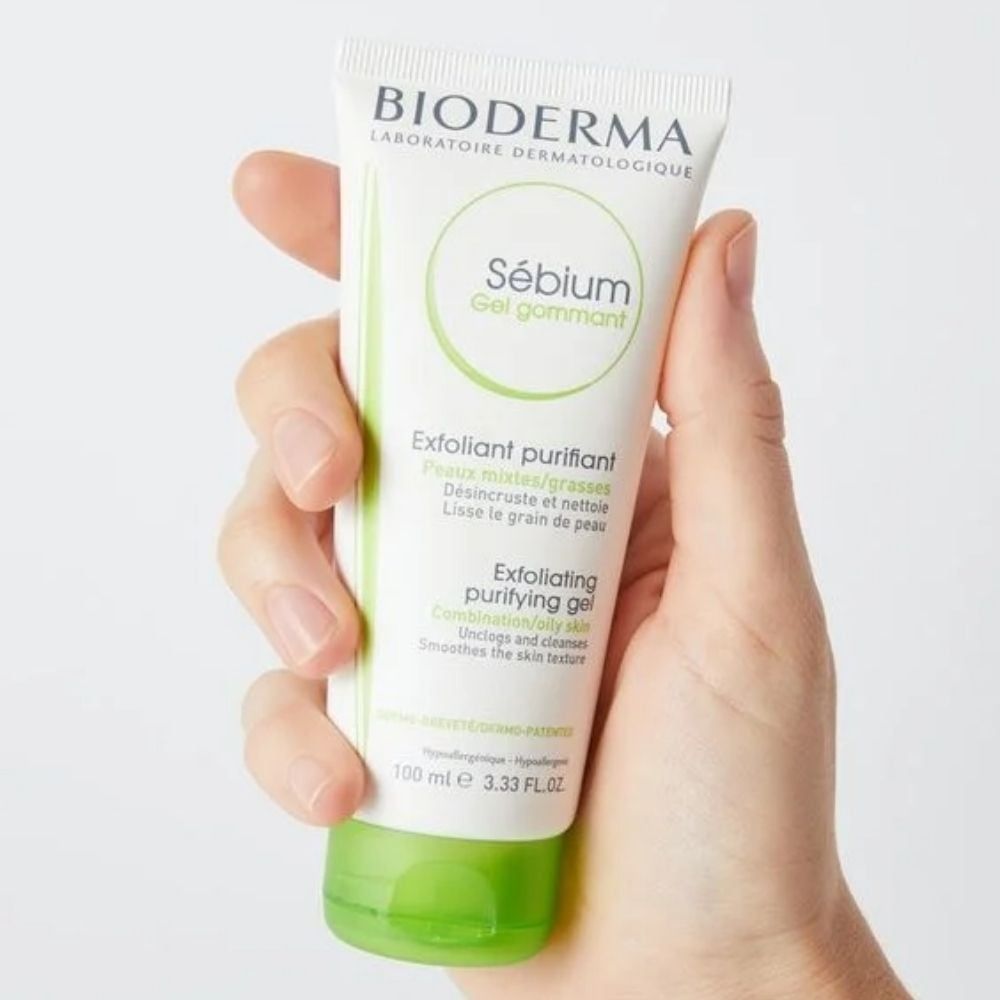 Gel Tẩy Tế Bào Chết Cho Da Dầu Mụn Bioderma Sebium Gel Gommant 100ml