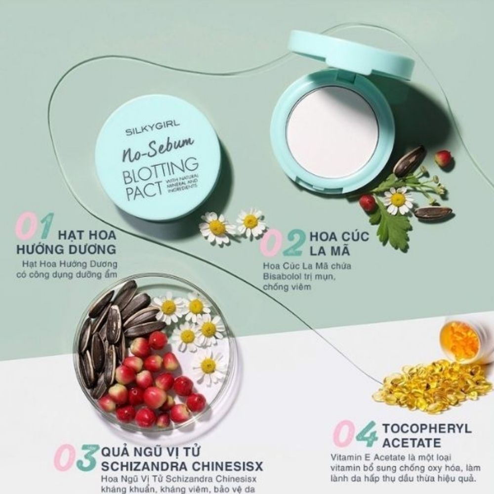 Phấn Phủ Khoáng Silkygirl No Sebum Mineral Powder