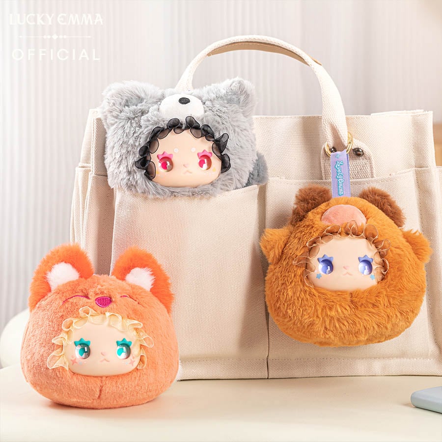 thegioiskinfood.com - Móc Khóa Gấu Bông Lucky Emma RUA RUA ZOO Vinyl Face Plush Keychain Blind Box - MJ-000085