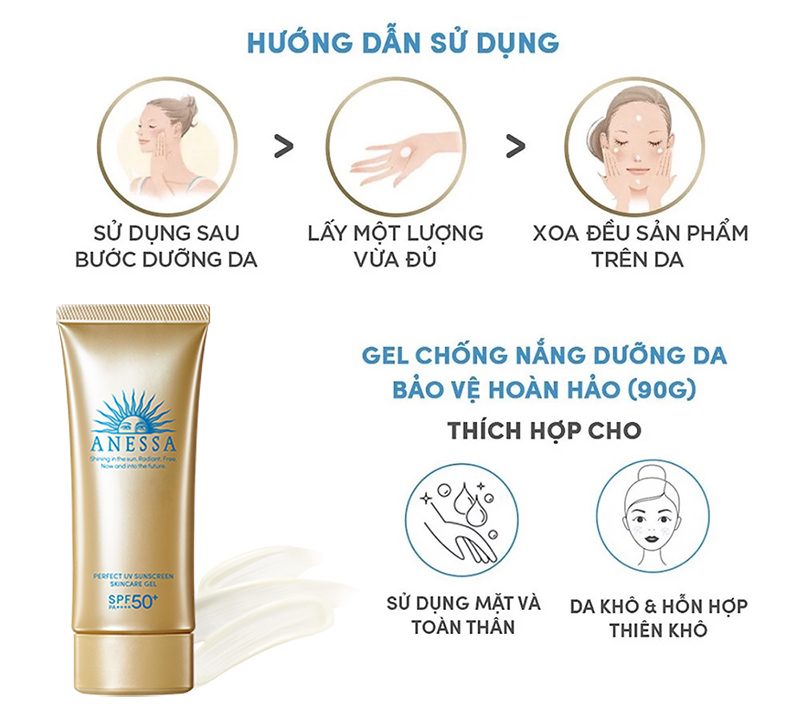 Gel Chống Nắng Anessa Perfect UV Sunscreen Skincare Gel 90g – THẾ GIỚI  SKINFOOD