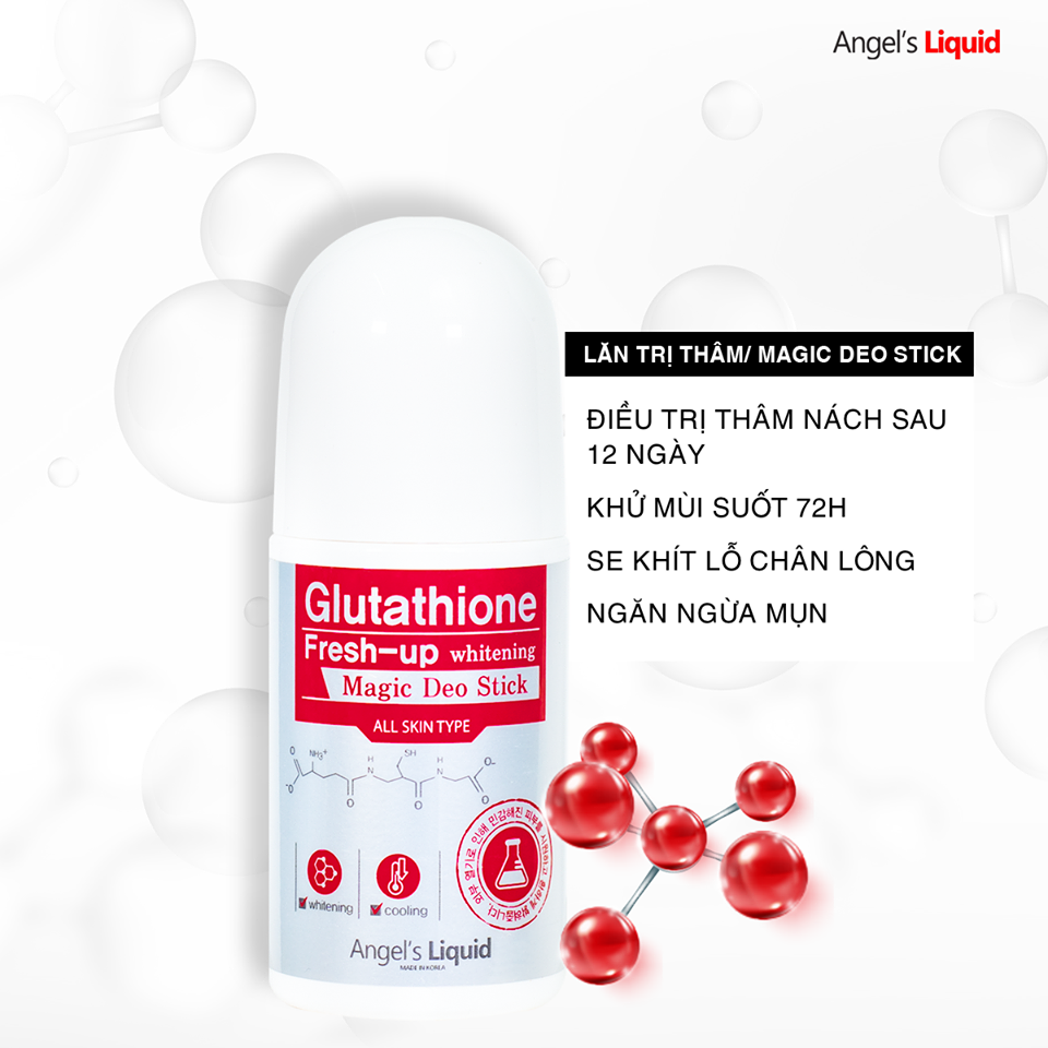 angel's liquid glutathione fresh up whitening magic deo stick S-Nitroso-L-glutathione