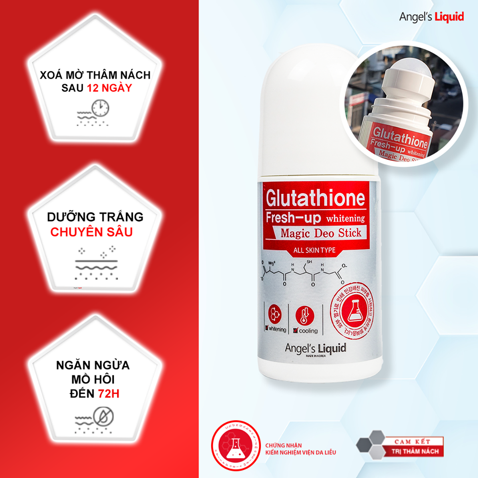 Ln Kh Mi Angels Liquid Glutathione Fresh Up Whitening Magic Deo  aedemo