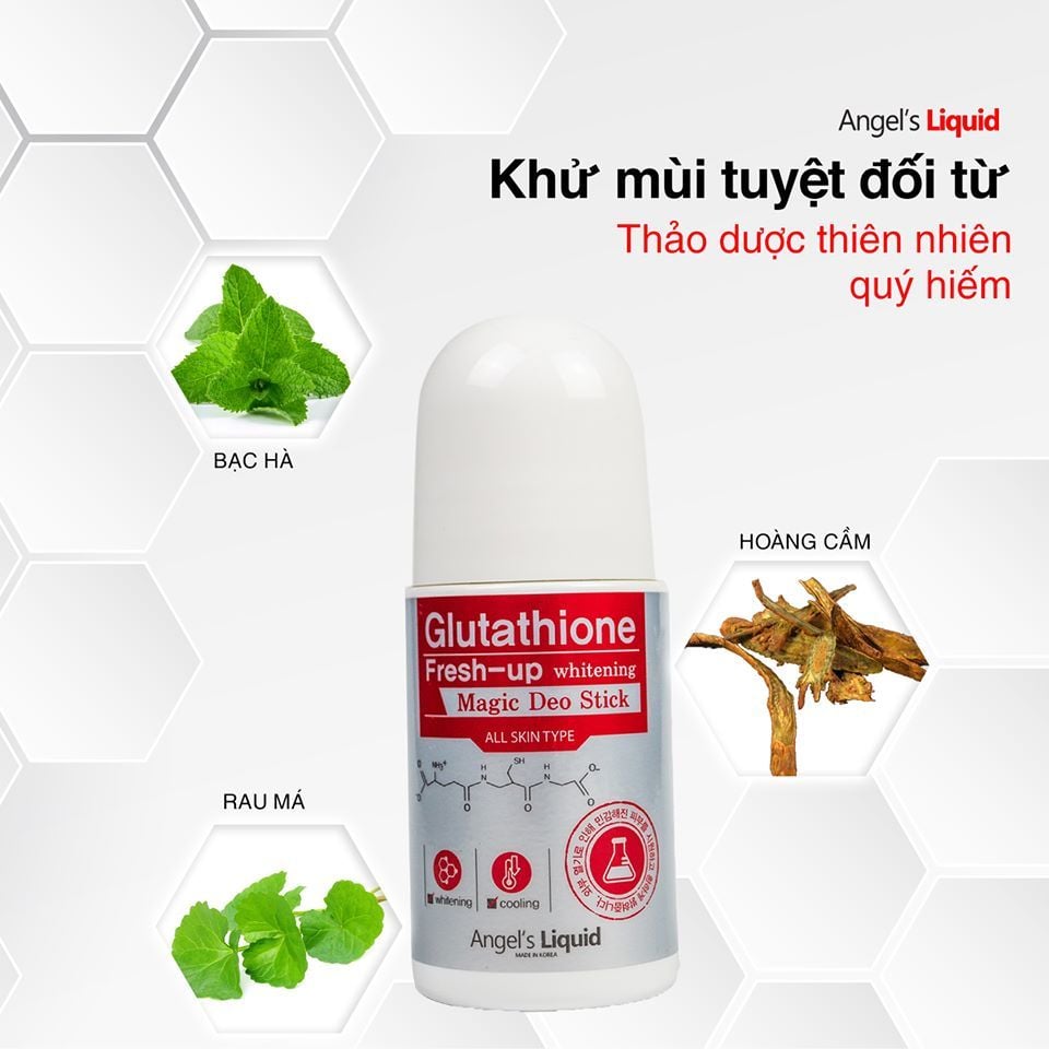 Ln Kh Mi Angels Liquid Glutathione Fresh Up Whitening Magic Deo  aedemo