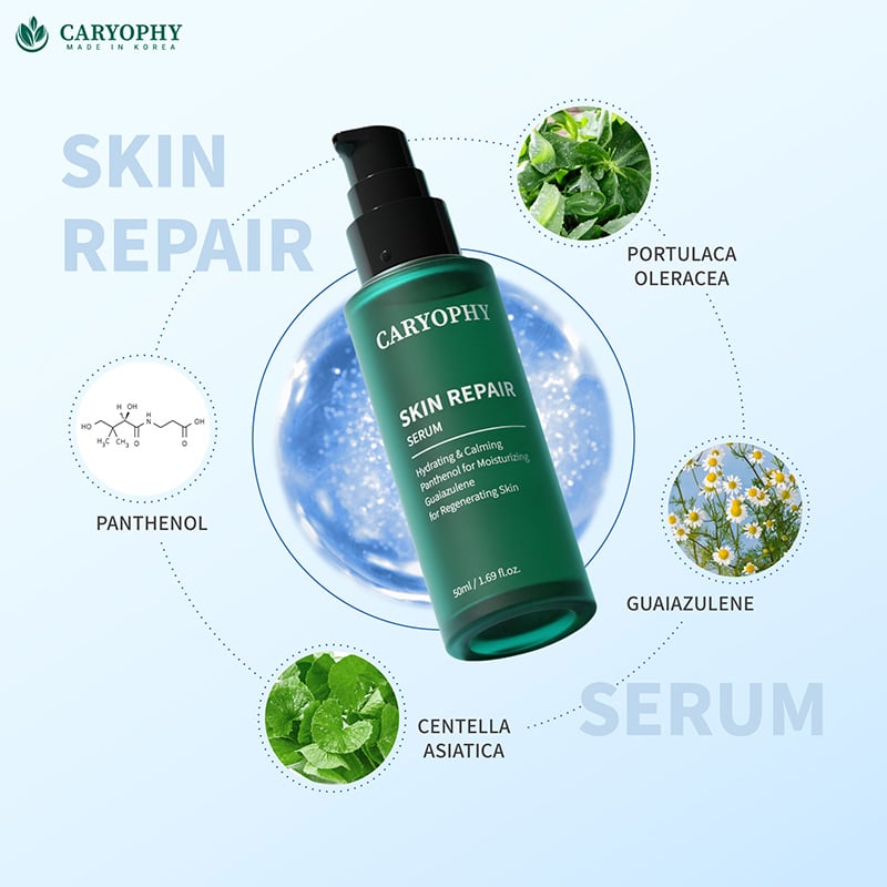 Tinh Chất Phục Hồi, Tái Tạo Chuyên Sâu Caryophy Skin Repair Serum 50ml