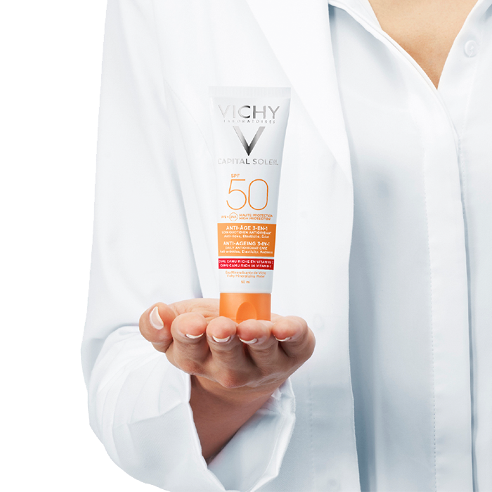 Kem Chống Nắng Chống Lão Hóa Vichy Capital Soleil Anti-Ageing 3-In-1 SPF50+ 50ml