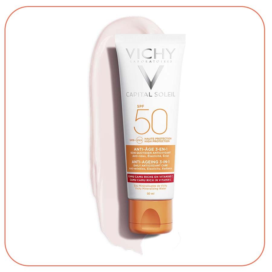 Kem Chống Nắng Chống Lão Hóa Vichy Capital Soleil Anti-Ageing 3-In-1 SPF50+ 50ml