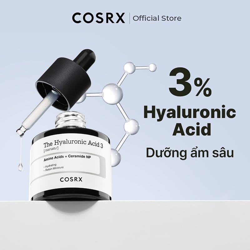 Serum Làm Dịu, Cấp Ẩm Hyaluronic Acid 3% Cosrx The Hyaluronic Acid 3 Serum 20ml