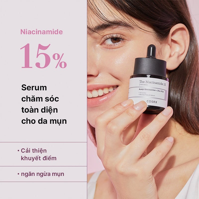 Serum Chăm Sóc Da Mụn Toàn Diện Cosrx The Niacinamide 15 Serum 20ml