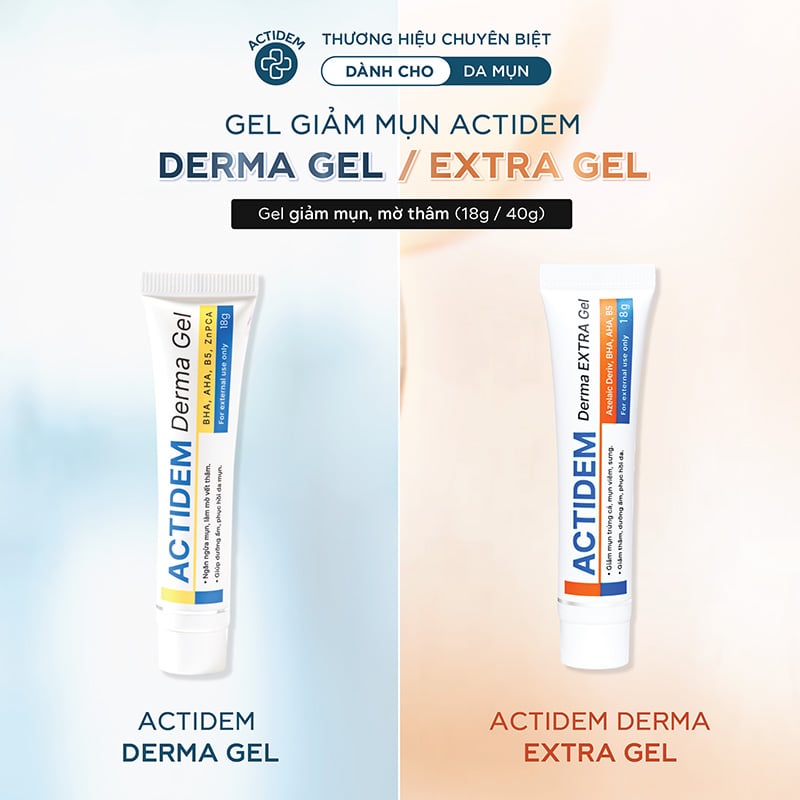 thegioiskinfood.com - Gel Giảm Mụn, Mờ Thâm Actidem Derma Gel 18g