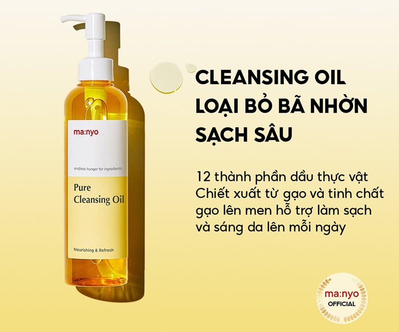 Dầu Tẩy Trang Làm Sạch Sâu Ma:nyo Pure Cleansing Oil 200ml