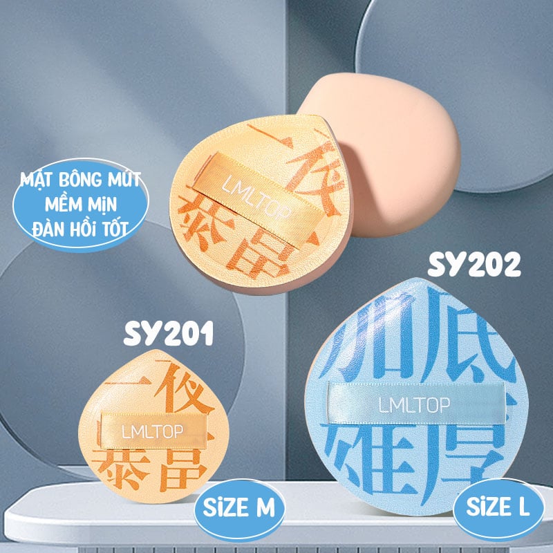 Set Bông Mút Tán Kem Nền, Phấn Nước Tiện Lợi LMLTOP
