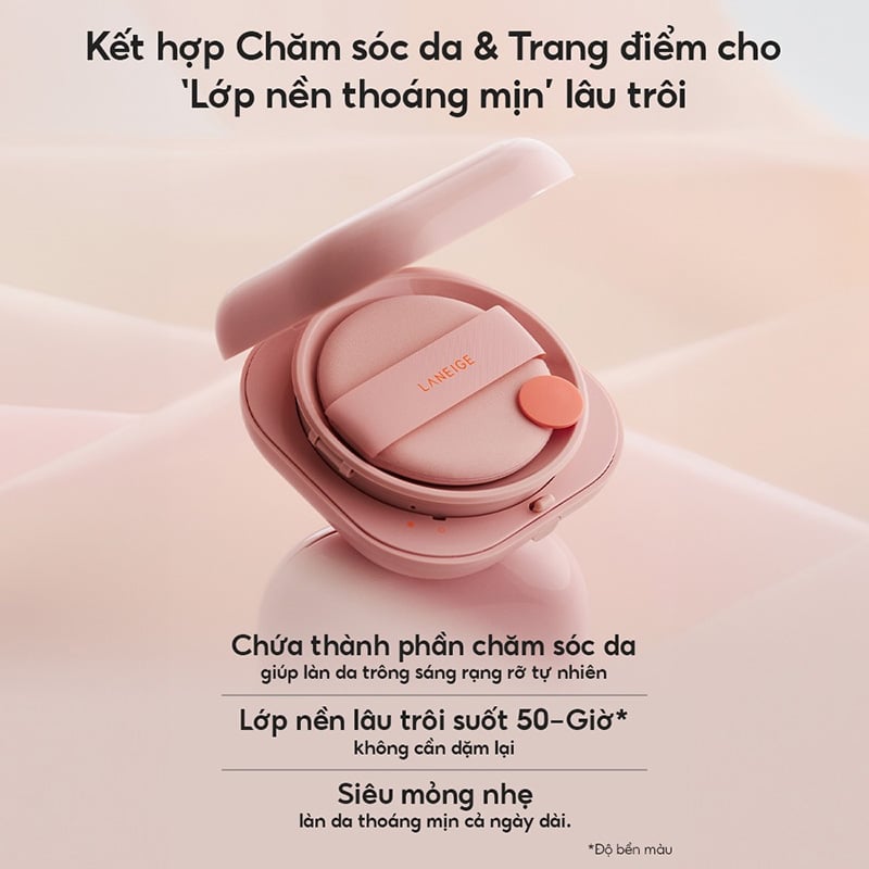 [Set 2 Lõi] Phấn Nước Dưỡng Ẩm Cho Lớp Nền Căng Bóng Laneige Neo Cushion Glow SPF 46 PA++