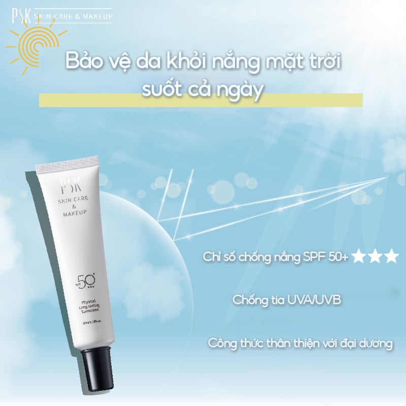thegioiskinfood.com - Kem Chống Nắng Vật Lý Lâu Trôi PSK Physical Long-Lasting Sunsreen SPF50+ 35ml