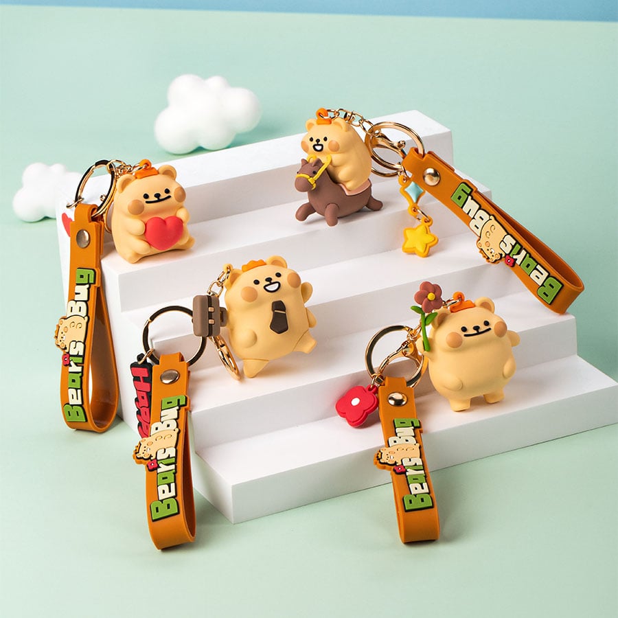 thegioiskinfood.com - Móc Khóa BearisBug 3D Keychain
