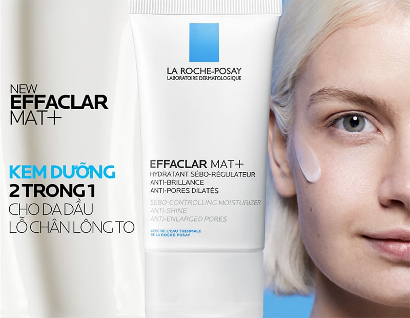 thegioiskinfood.com - Kem Dưỡng La Roche-Posay Kiềm Dầu, Cải Thiện Lỗ Chân Lông Effaclar Mat+ 40ml
