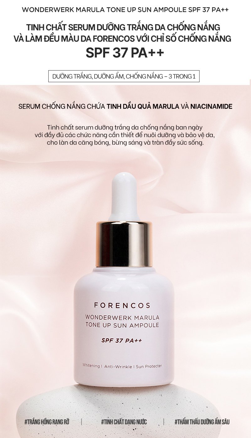 Forencos Wonderwerk Marula Tone Up Sun Ampoule