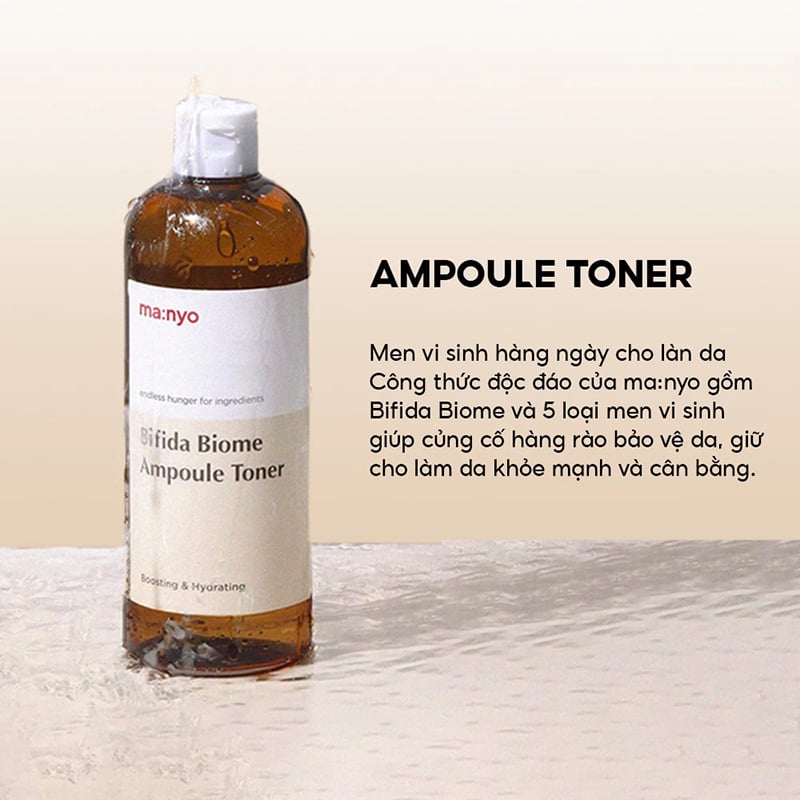 thegioiskinfood.com - Nước Hoa Hồng Cấp Ẩm, Làm Dịu Da Ma:nyo Bifida Biome Ampoule Toner 210ml