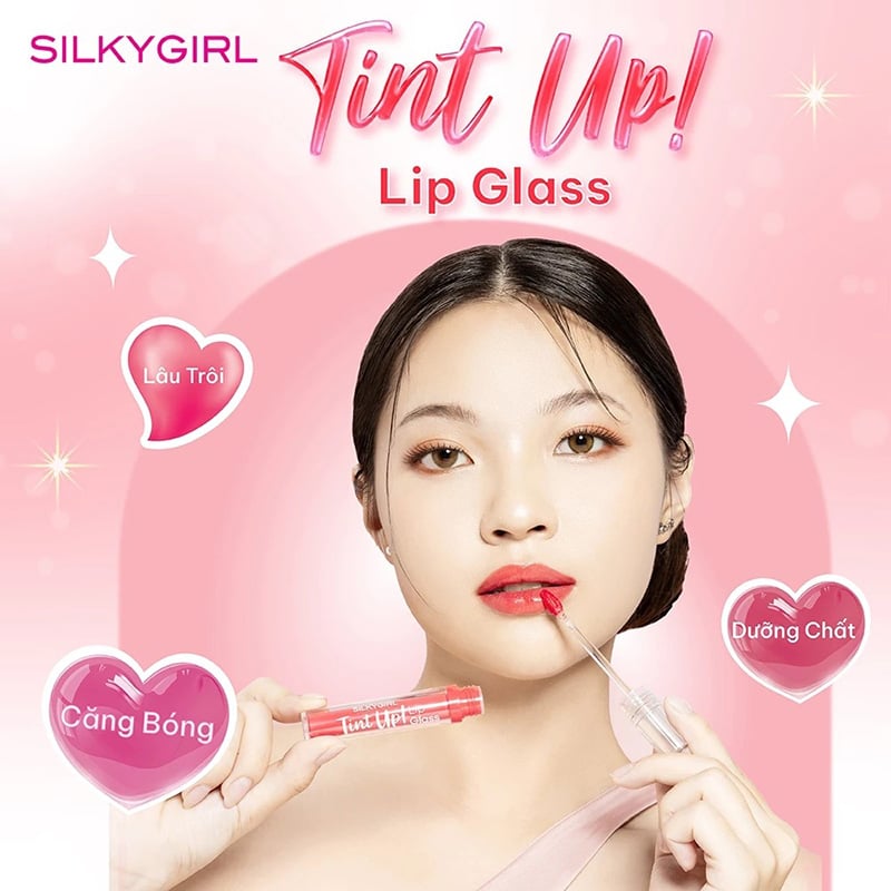 thegioiskinfood.com - Son Tint Bóng Silkygirl Tint Up! Lip Glass 3g