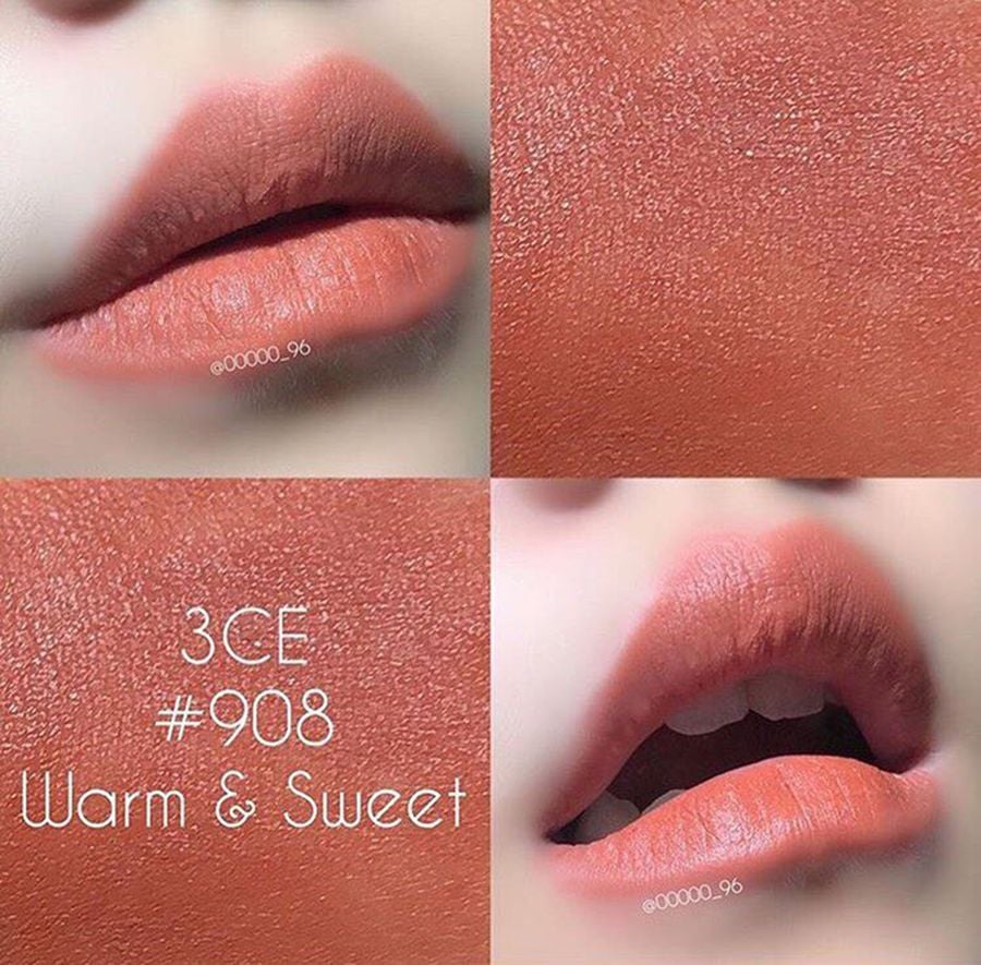 Màu 114 - 909] Son Thỏi Lì 3CE Mood Recipe Matte Lip Color 3.5g