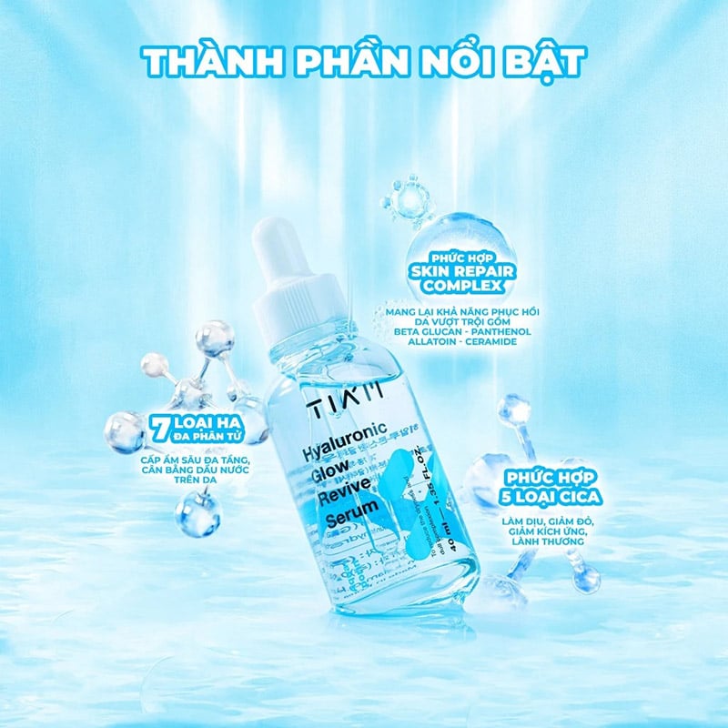 thegioiskinfood.com - Serum Tiam Cấp Nước, Hỗ Trợ Căng Bóng Da Hyaluronic Glow Revive Serum 40ml