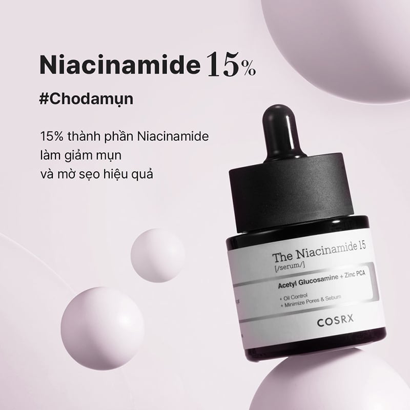 Serum Chăm Sóc Da Mụn Toàn Diện Cosrx The Niacinamide 15 Serum 20ml