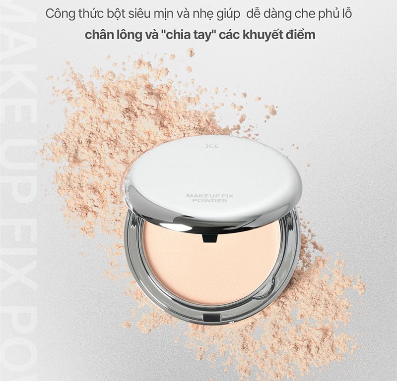 Thế Giới Skinfood.com - Phấn Phủ Cố Định Trang Điểm 3CE Makeup Fix Powder 9g