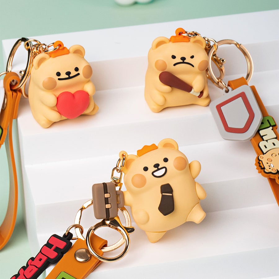 thegioiskinfood.com - Móc Khóa BearisBug 3D Keychain