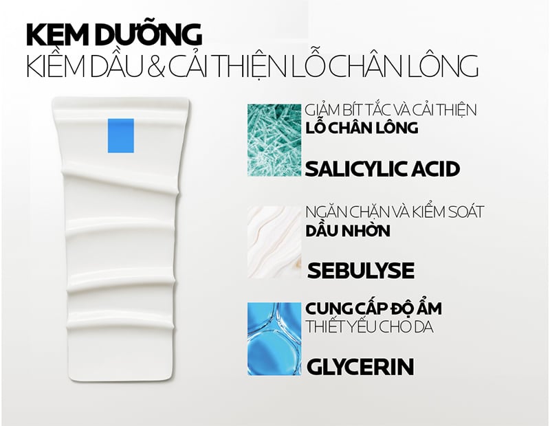thegioiskinfood.com - Kem Dưỡng La Roche-Posay Kiềm Dầu, Cải Thiện Lỗ Chân Lông Effaclar Mat+ 40ml