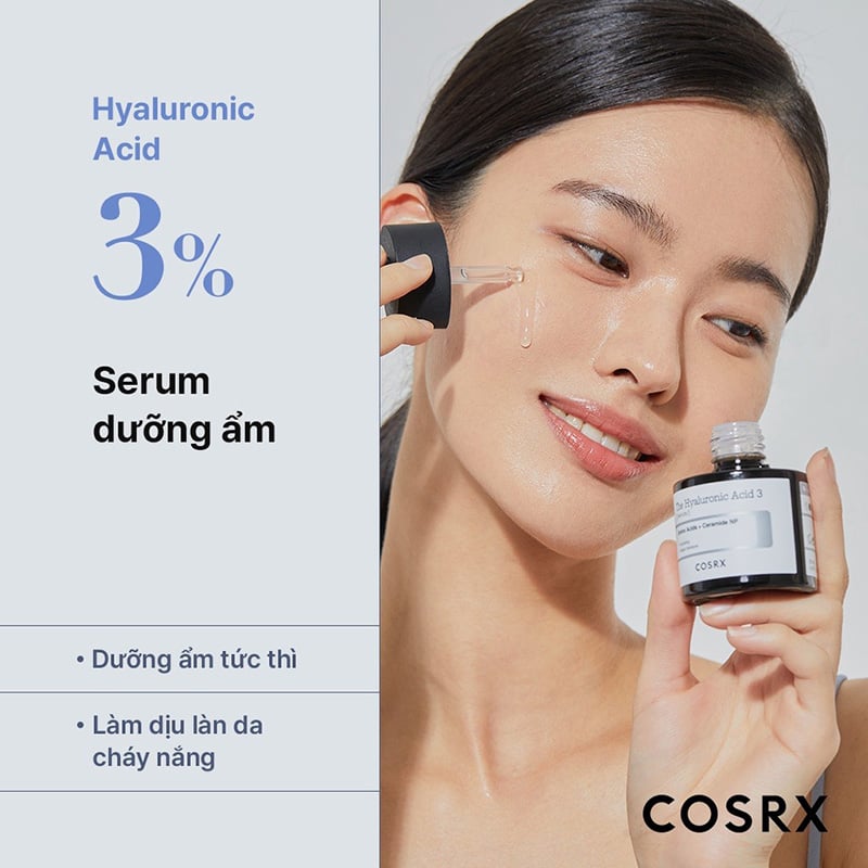 Serum Làm Dịu, Cấp Ẩm Hyaluronic Acid 3% Cosrx The Hyaluronic Acid 3 Serum 20ml