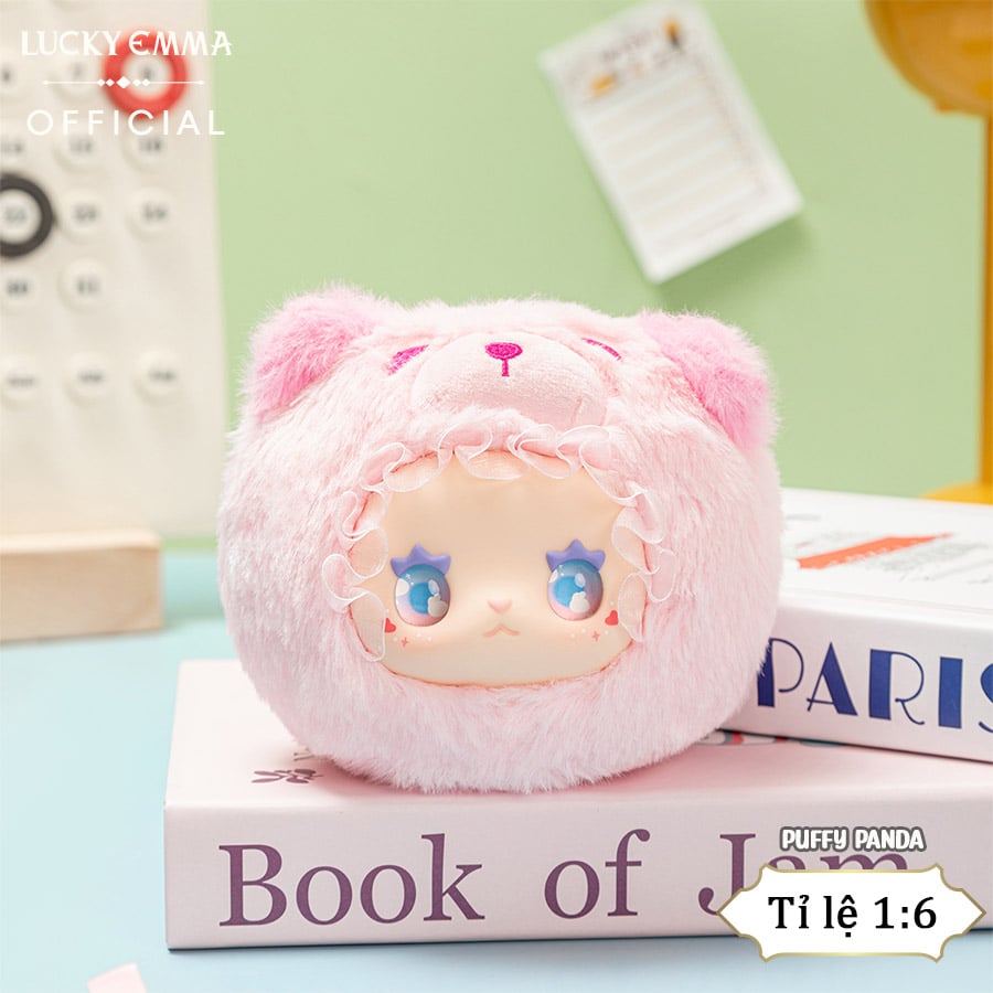 thegioiskinfood.com - Móc Khóa Gấu Bông Lucky Emma RUA RUA ZOO Vinyl Face Plush Keychain Blind Box - MJ-000085