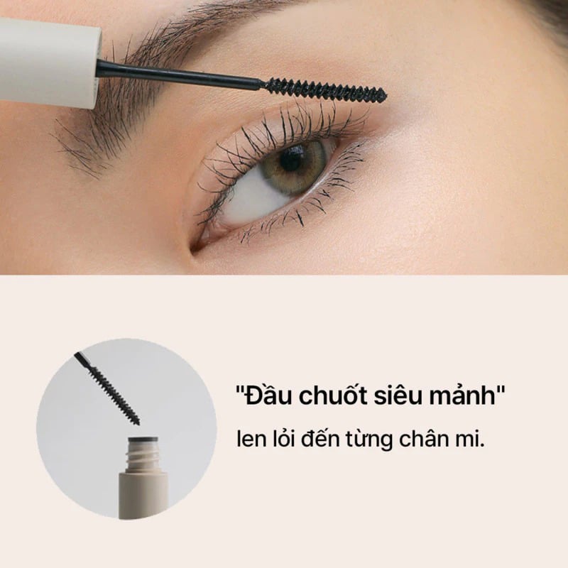 thegioiskinfood.com - Mascara Siêu Mỏng Không Lem Trôi 3CE Super Slim Wpf Mascara #Black