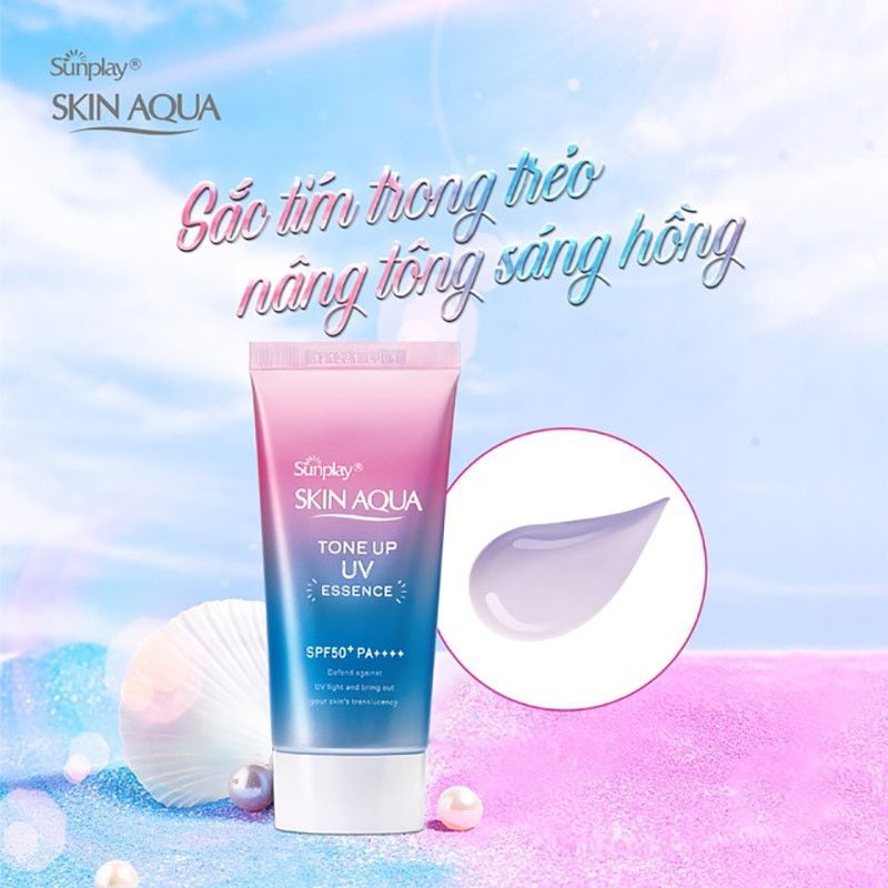 Tinh Chất Chống Nắng Sunplay Skin Aqua Tone Up UV Essence - Lavender – THẾ GIỚI SKINFOOD