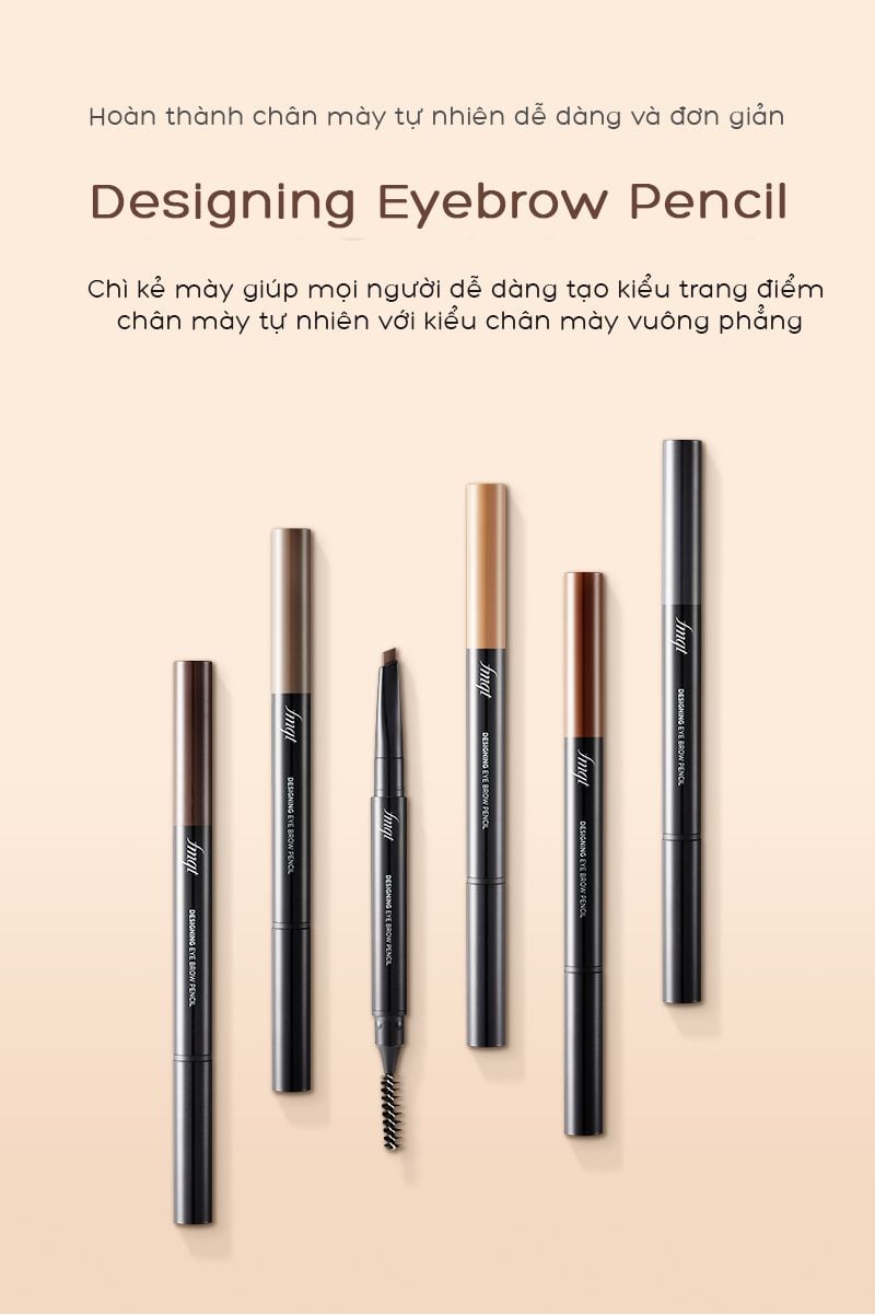 Chì Kẻ Mày Ngang The Face Shop Designing Eyebrow Pencil 0.3g