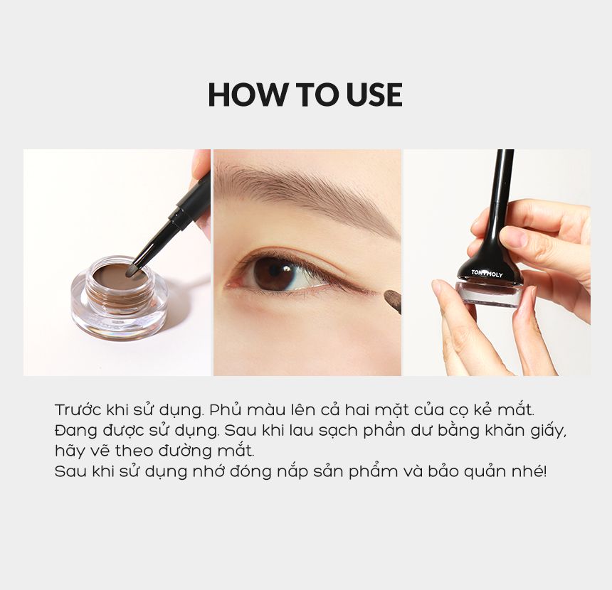 Kẻ Mắt Dạng Gel Cho Đôi Mắt Sắc Sảo TonyMoly Backstage Gel Eyeliner 4g – THẾ GIỚI SKINFOOD