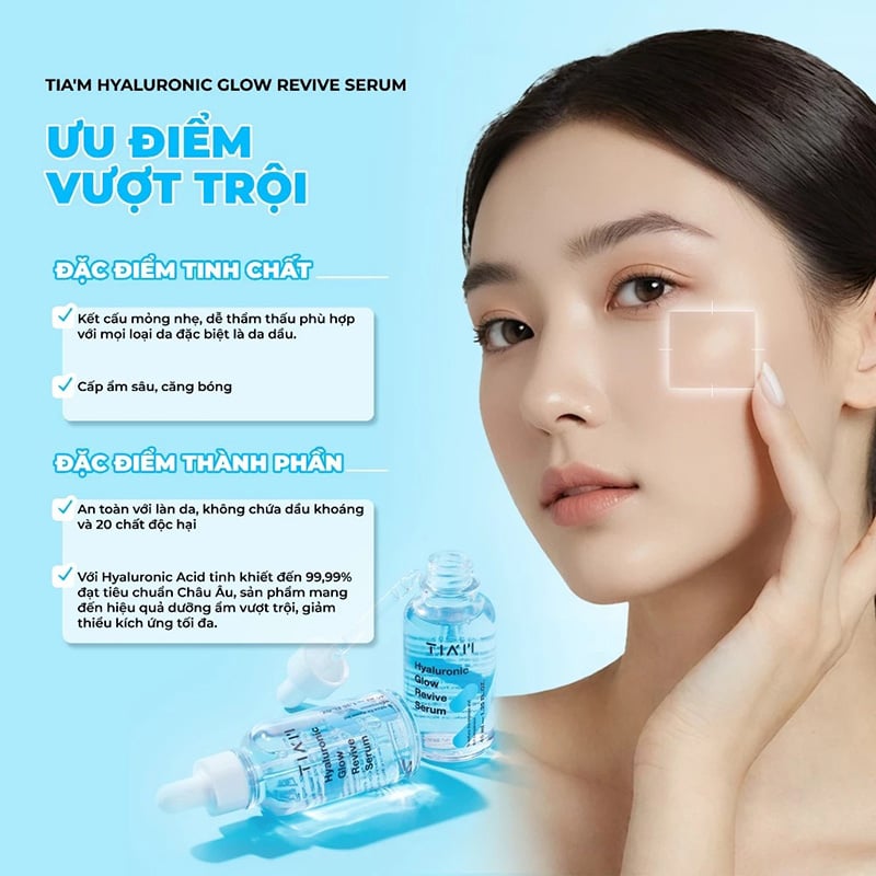 thegioiskinfood.com - Serum Tiam Cấp Nước, Hỗ Trợ Căng Bóng Da Hyaluronic Glow Revive Serum 40ml
