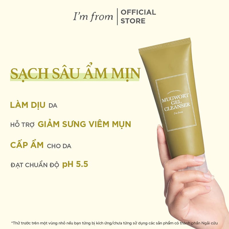 thegioiskinfood.com - Sữa Rửa Mặt Sạch Sâu Dịu Nhẹ Chiết Xuất Ngải Cứu I'm From Mugwort Gel Cleanser 30ml