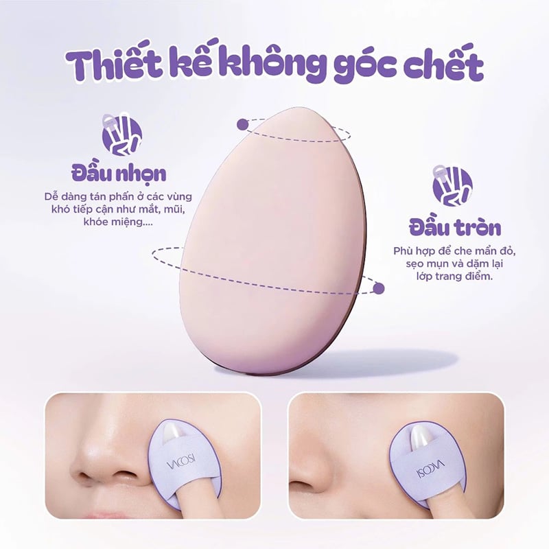 thegioiskinfood.com - Bông Mút Cushion Xỏ Ngón Mini Vacosi Top Finger Cushion