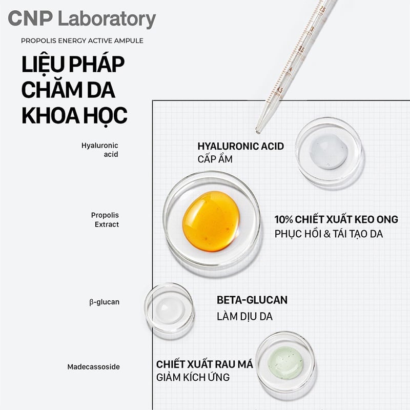 Serum Tinh Chất Keo Ong Hỗ Trợ Phục Hồi Da CNP Propolis Energy Active Ampule 15ml