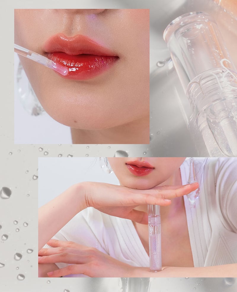 Son Tint Bóng Hàn Quốc Lâu Trôi, Căng Mọng Đôi Môi Romand♥KUROMI Glasting Water Gloss #00 METEOR TRACK