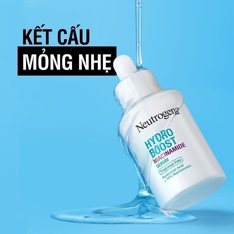 Serum Dưỡng Ẩm, Hỗ Trợ Dưỡng Sáng Da Neutrogena Hydro Boost Niacinamide Serum 30ml