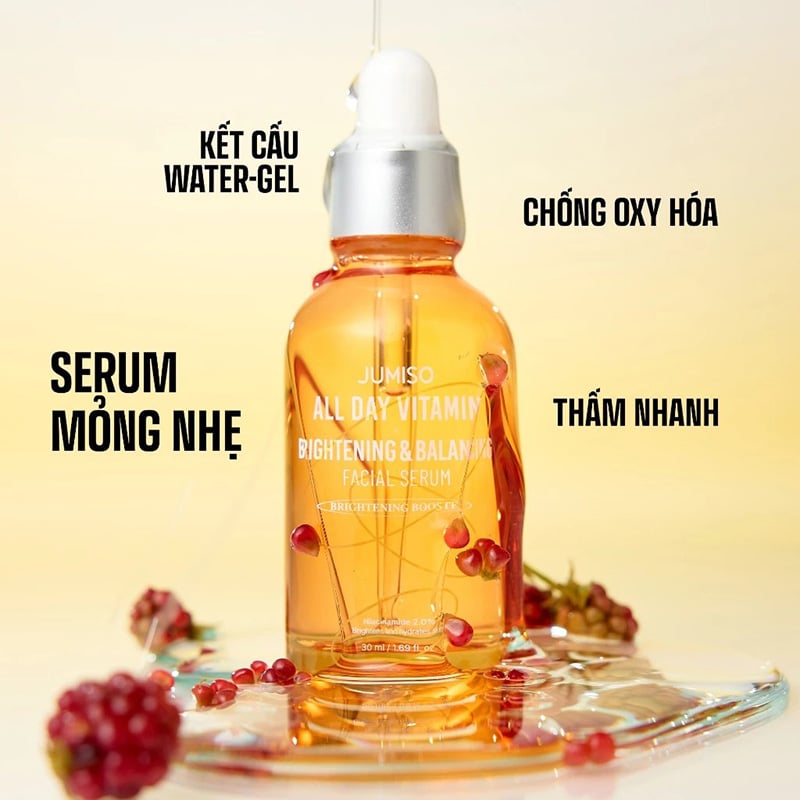 thegioiskinfood.com - Serum Dưỡng Sáng Mờ Thâm Jumiso All Day Vitamin Brightening And Balancing Facial Serum 30ml