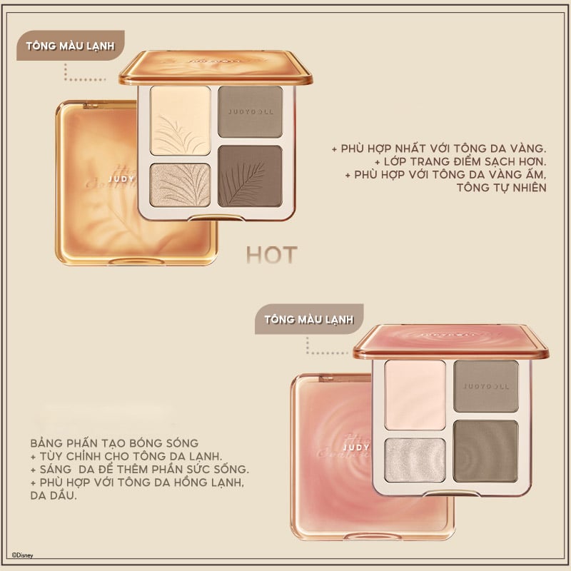 Phấn Bắt Sáng Và Tạo Khối Judydoll Highlight & Contour 9g