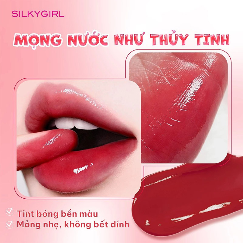 thegioiskinfood.com - Son Tint Bóng Silkygirl Tint Up! Lip Glass 3g
