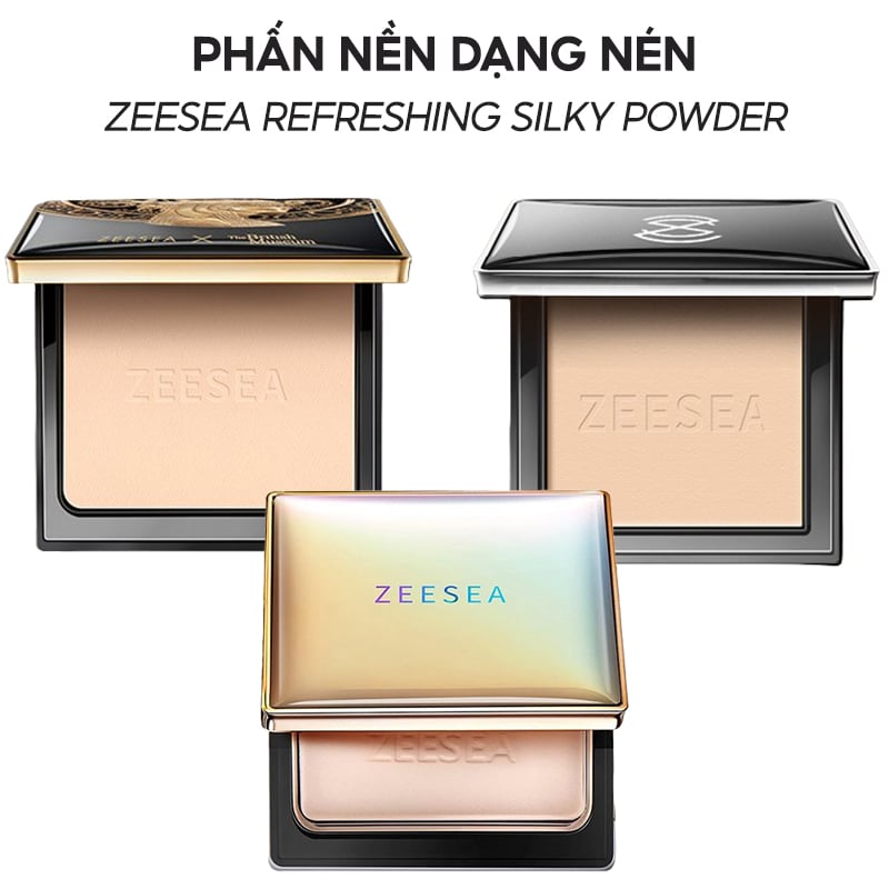 Phấn Nền Dạng Nén Kiềm Dầu, Chống Nước ZEESEA Refreshing Silky Powder