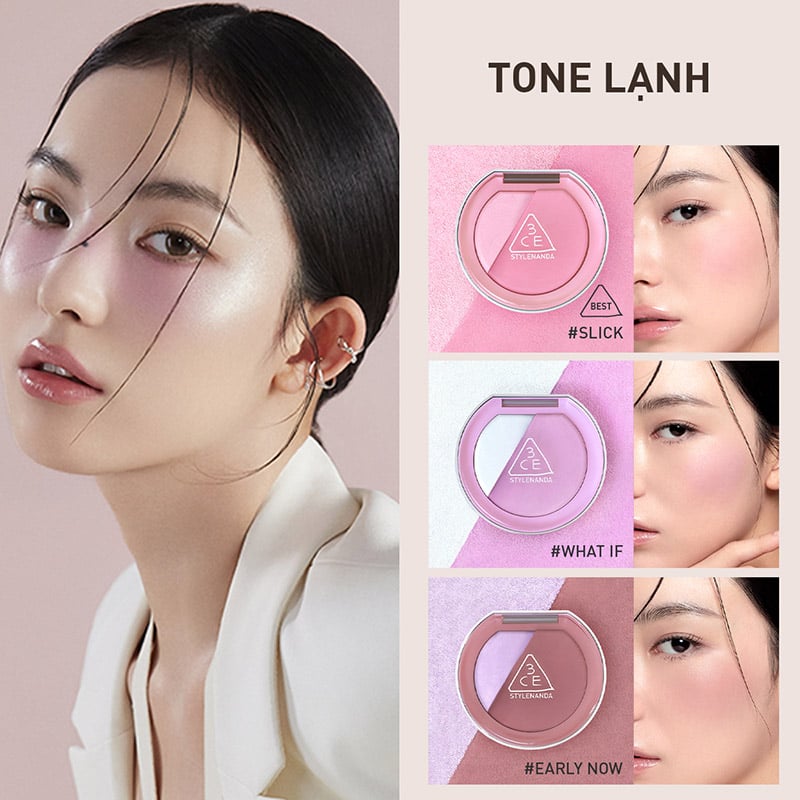 thegioiskinfood.com - Phấn Má Hồng Bắt Sáng 3CE Blushlighter 9g