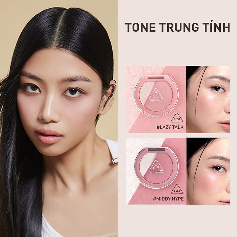 thegioiskinfood.com - Phấn Má Hồng Bắt Sáng 3CE Blushlighter 9g