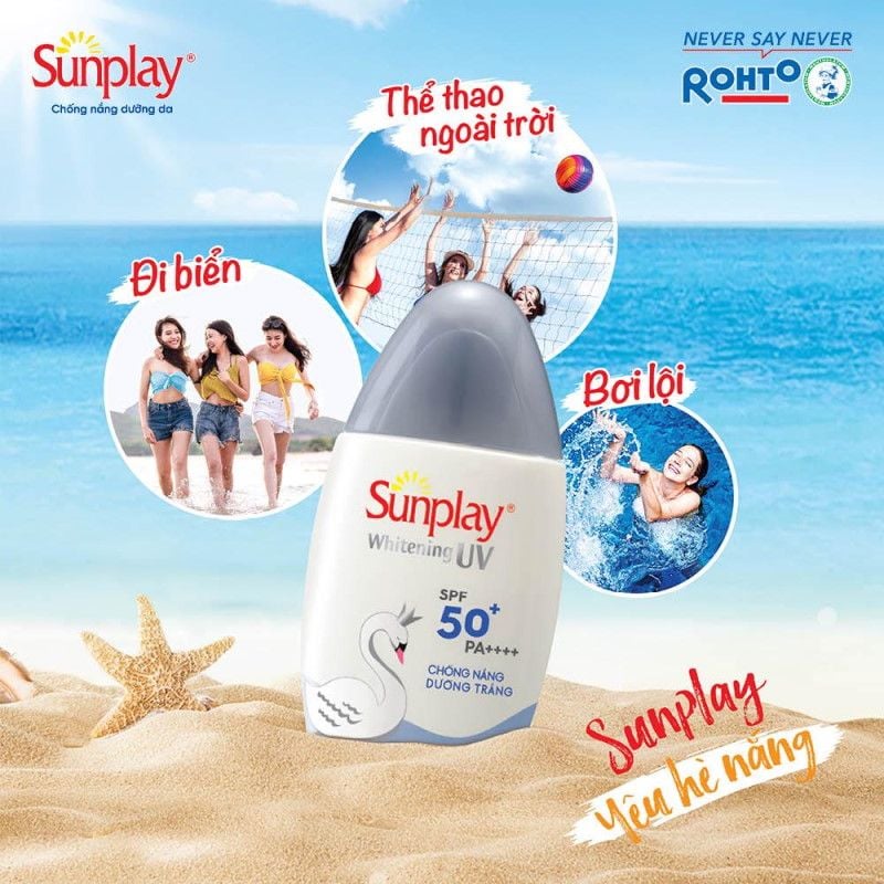 Kem Chống Nắng Dạng Sữa Dưỡng Trắng Da Sunplay Whitening UV SPF50+/PA++++ 30g