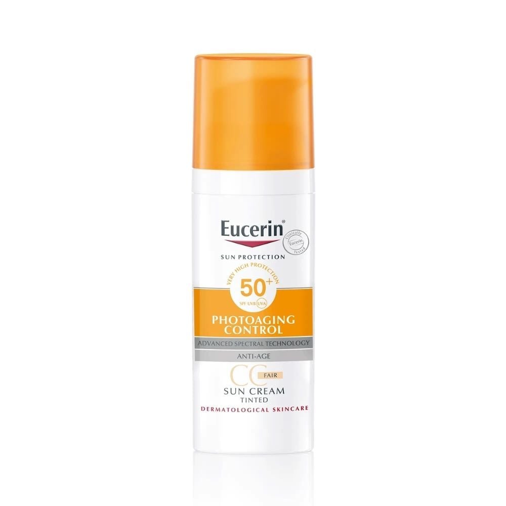 Kem chống nắng Eucerin Sun Creme Face Tinted CC Cream SPF50